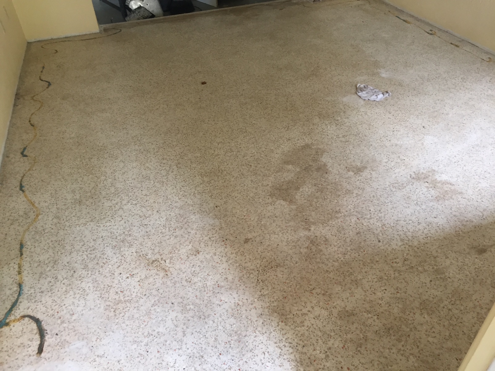 Gulf Gate terrazzo before restoration