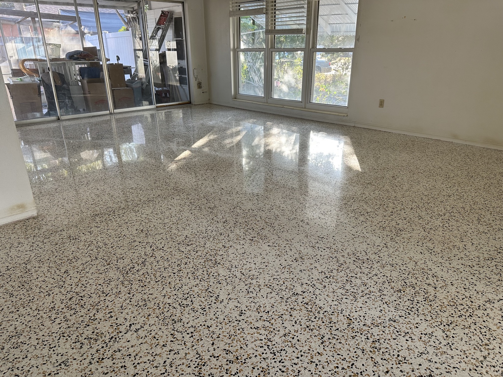 Polished terrazzo in Bayshore Gardens